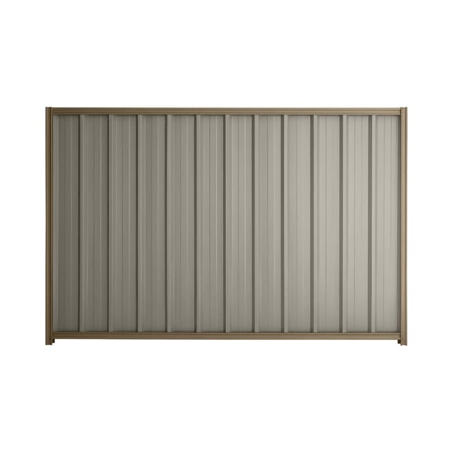 Good Neighbour® Superdek® 1800mm High Fence Panel Sheet: Birch Post/Track: Beige