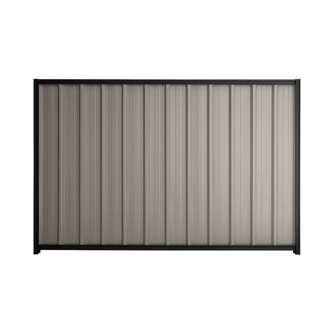 Good Neighbour® Superdek® 1800mm High Fence Panel Sheet: Birch Post/Track: Gun Metal Grey