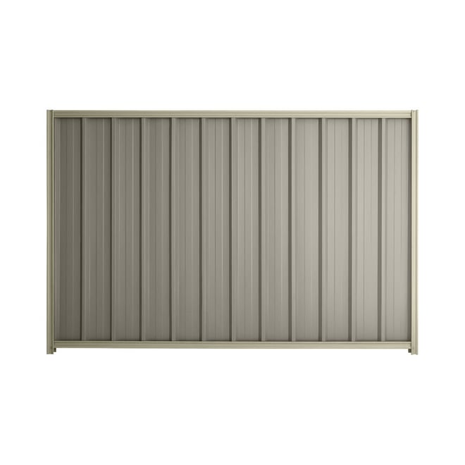 Good Neighbour® Superdek® 1800mm High Fence Panel Sheet: Birch Post/Track: Moss Vale Sand