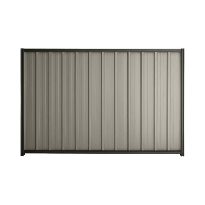Good Neighbour® Superdek® 1800mm High Fence Panel Sheet: Birch Post/Track: Slate Grey