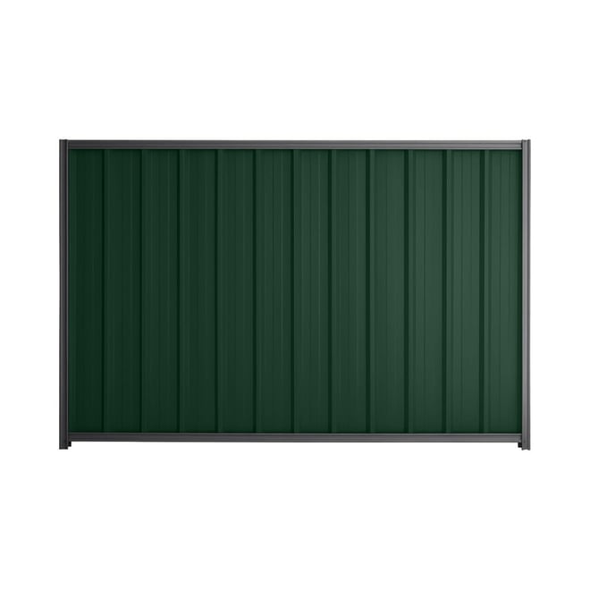 Good Neighbour® Superdek® 1800mm High Fence Panel Sheet: Caulfield Green Post/Track: Granite