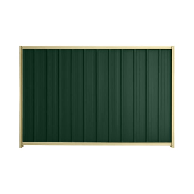 Good Neighbour® Superdek® 1800mm High Fence Panel Sheet: Caulfield Green Post/Track: Primrose