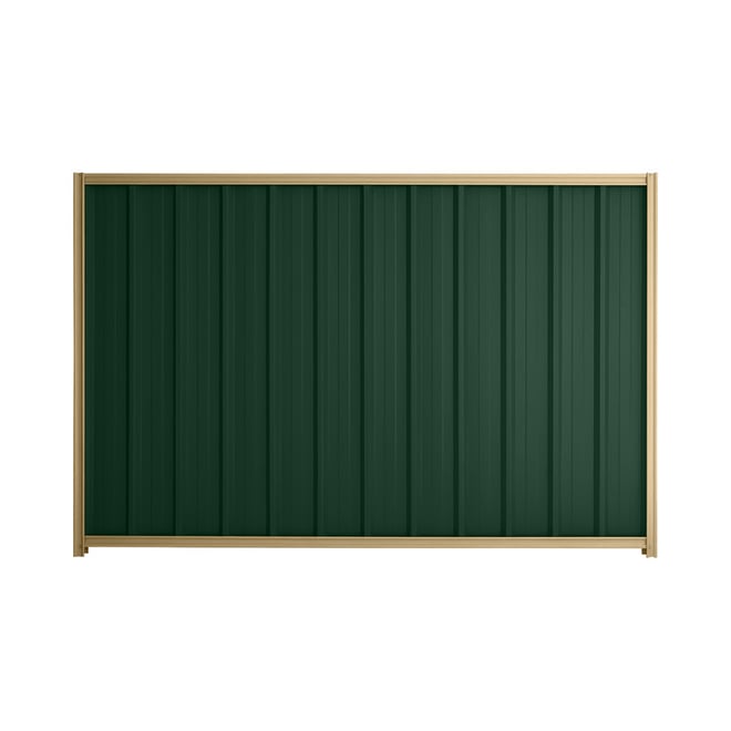 Good Neighbour® Superdek® 1800mm High Fence Panel Sheet: Caulfield Green Post/Track: Wheat