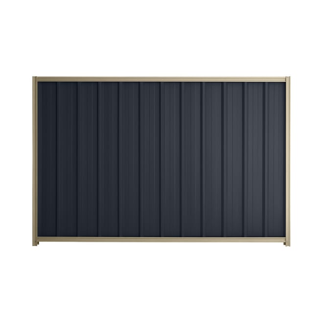 Good Neighbour® Superdek® 1800mm High Fence Panel Sheet: Dark Stone Post/Track: Merino