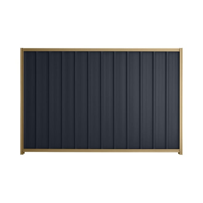 Good Neighbour® Superdek® 1800mm High Fence Panel Sheet: Dark Stone Post/Track: Wheat