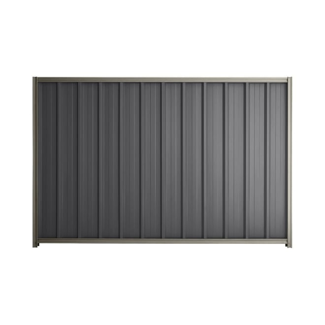 Good Neighbour® Superdek® 1800mm High Fence Panel Sheet: Granite Post/Track: Birch