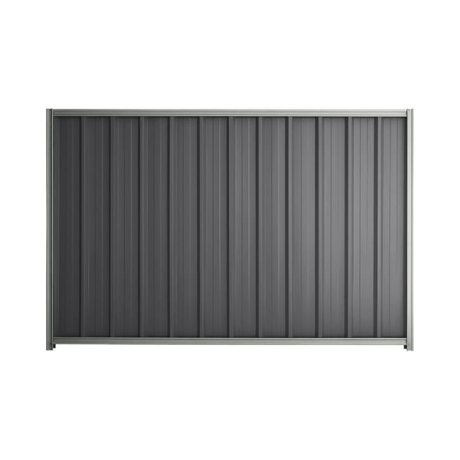 Good Neighbour® Superdek® 1800mm High Fence Panel Sheet: Granite Post/Track: Gull Grey