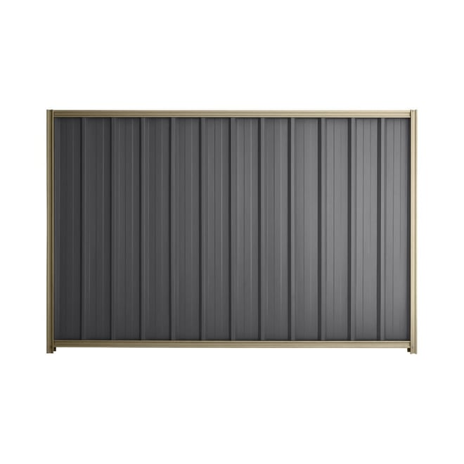 Good Neighbour® Superdek® 1800mm High Fence Panel Sheet: Granite Post/Track: Merino