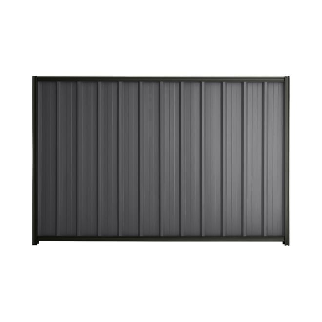 Good Neighbour® Superdek® 1800mm High Fence Panel Sheet: Granite Post/Track: Slate Grey