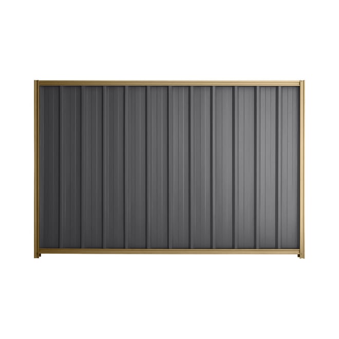 Good Neighbour® Superdek® 1800mm High Fence Panel Sheet: Granite Post/Track: Wheat