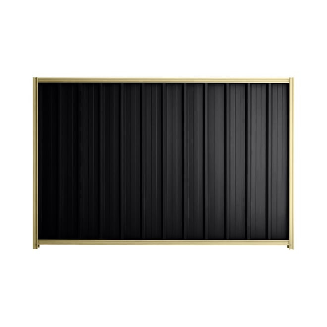 Good Neighbour® Superdek® 1800mm High Fence Panel Sheet: Gun Metal Grey Post/Track: Primrose