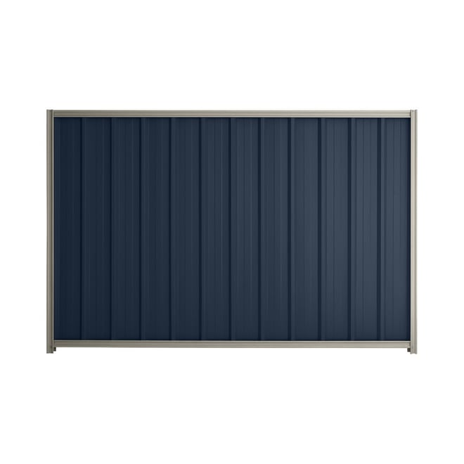 Good Neighbour® Superdek® 1800mm High Fence Panel Sheet: Mountain Blue Post/Track: Birch