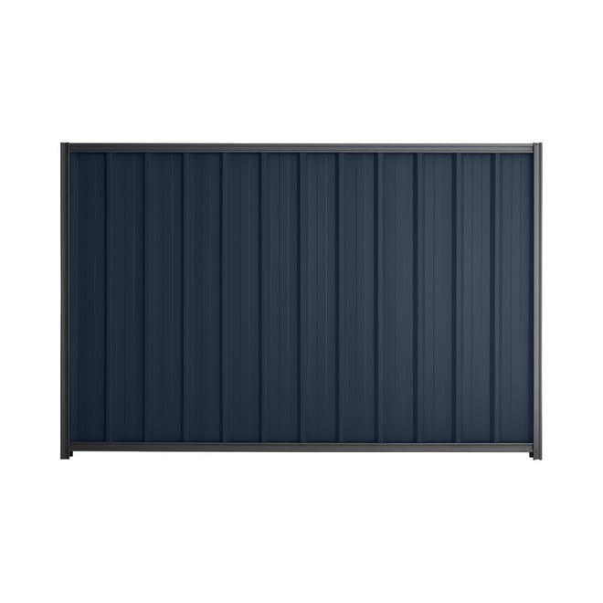 Good Neighbour® Superdek® 1800mm High Fence Panel Sheet: Mountain Blue Post/Track: Granite