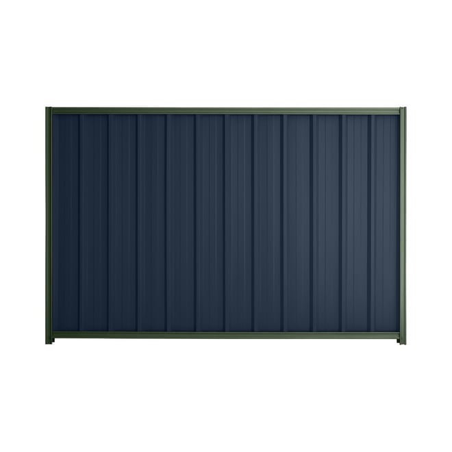 Good Neighbour® Superdek® 1800mm High Fence Panel Sheet: Mountain Blue Post/Track: Rivergum