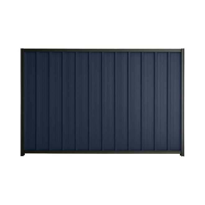 Good Neighbour® Superdek® 1800mm High Fence Panel Sheet: Mountain Blue Post/Track: Slate Grey