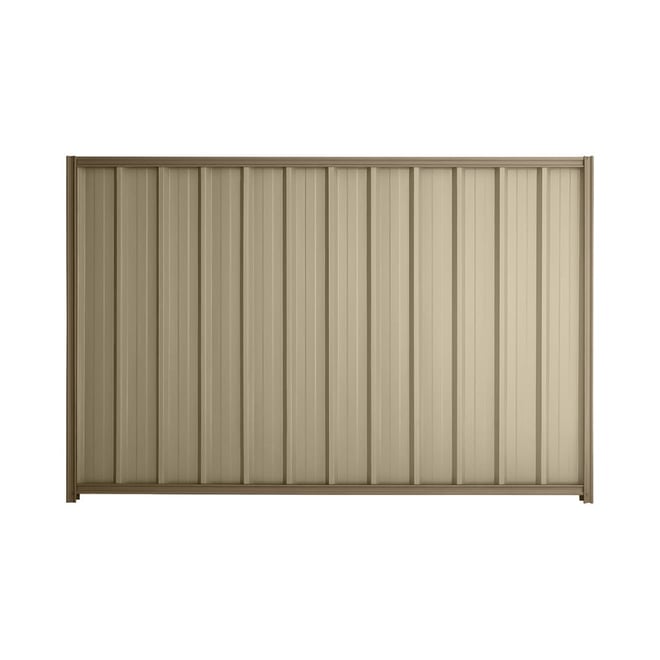 Good Neighbour® Superdek® 1800mm High Fence Panel Sheet: Merino Post/Track: Beige