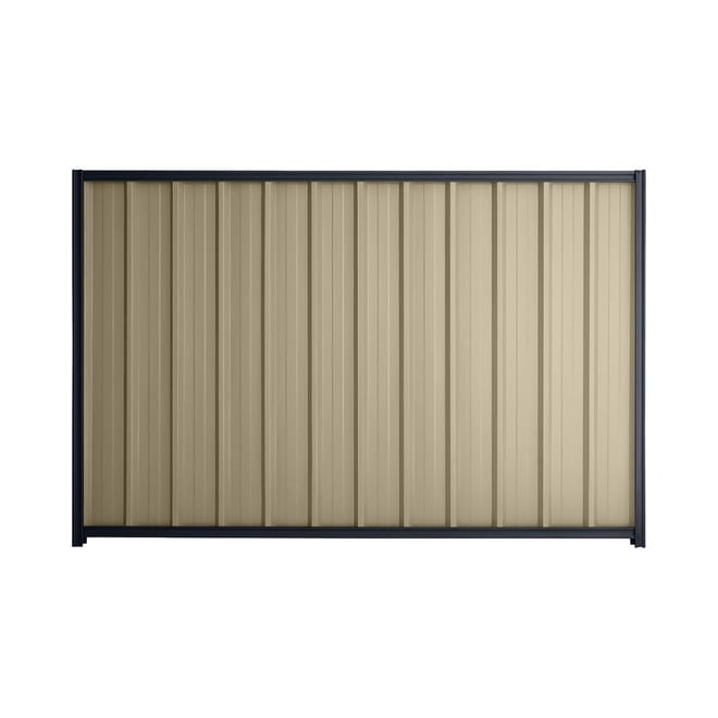 Good Neighbour® Superdek® 1800mm High Fence Panel Sheet: Merino Post/Track: Dark Stone