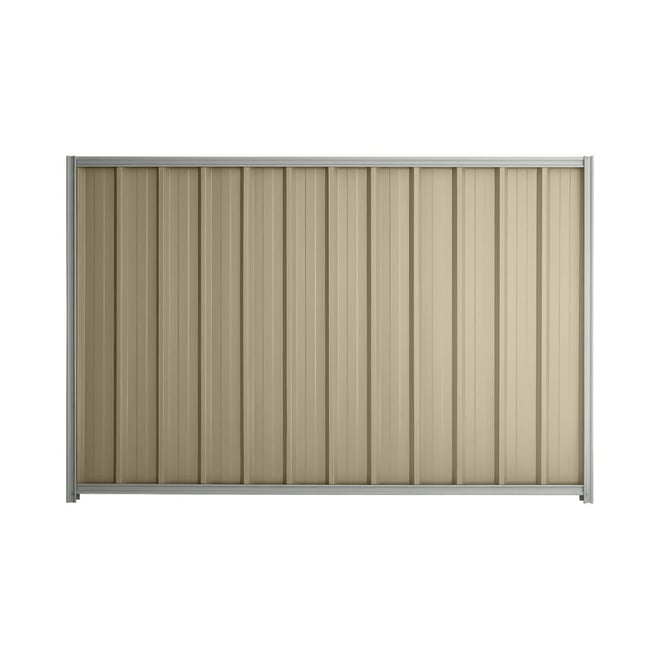 Good Neighbour® Superdek® 1800mm High Fence Panel Sheet: Merino Post/Track: Gull Grey