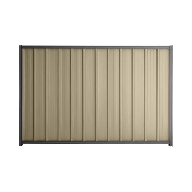 Good Neighbour® Superdek® 1800mm High Fence Panel Sheet: Merino Post/Track: Granite