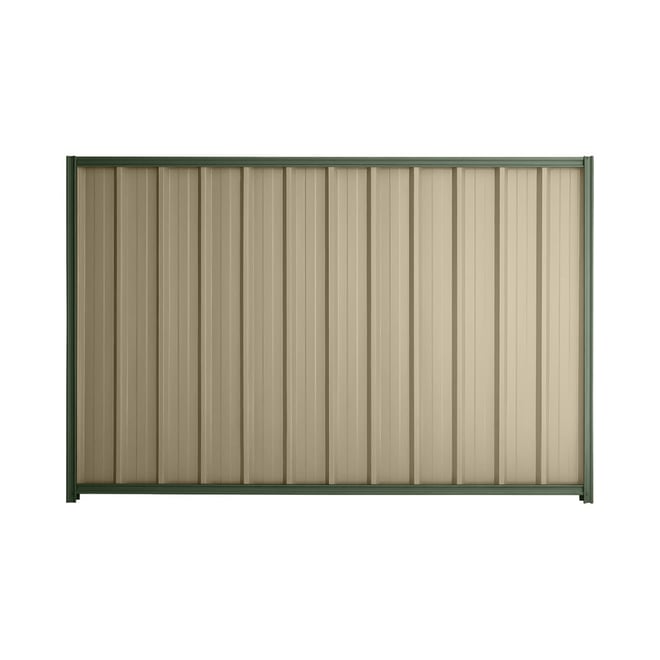 Good Neighbour® Superdek® 1800mm High Fence Panel Sheet: Merino Post/Track: Rivergum