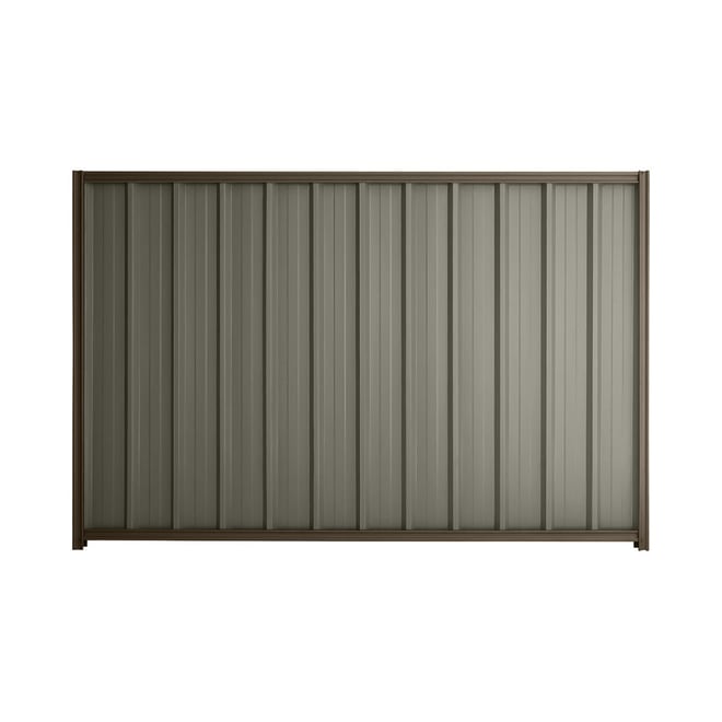 Good Neighbour® Superdek® 1800mm High Fence Panel Sheet: Marsh Post/Track: Banyan Brown