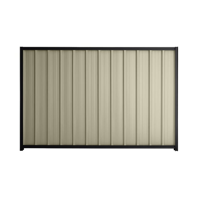 Good Neighbour® Superdek® 1800mm High Fence Panel Sheet: Moss Vale Sand Post/Track: Gun Metal Grey