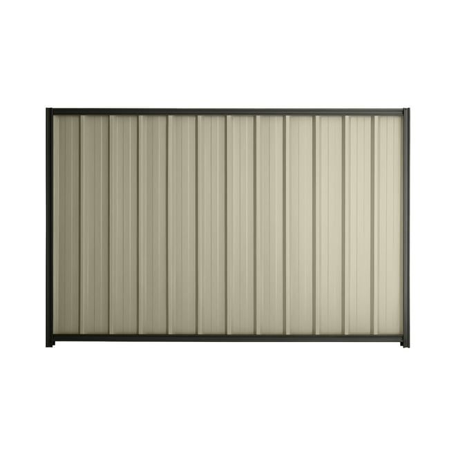 Good Neighbour® Superdek® 1800mm High Fence Panel Sheet: Moss Vale Sand Post/Track: Slate Grey