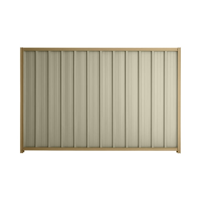Good Neighbour® Superdek® 1800mm High Fence Panel Sheet: Moss Vale Sand Post/Track: Wheat