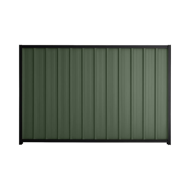 Good Neighbour® Superdek® 1800mm High Fence Panel Sheet: Rivergum Post/Track: Gun Metal Grey