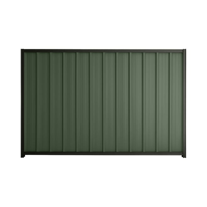 Good Neighbour® Superdek® 1800mm High Fence Panel Sheet: Rivergum Post/Track: Slate Grey