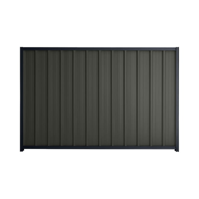 Good Neighbour® Superdek® 1800mm High Fence Panel Sheet: Slate Grey Post/Track: Dark Stone
