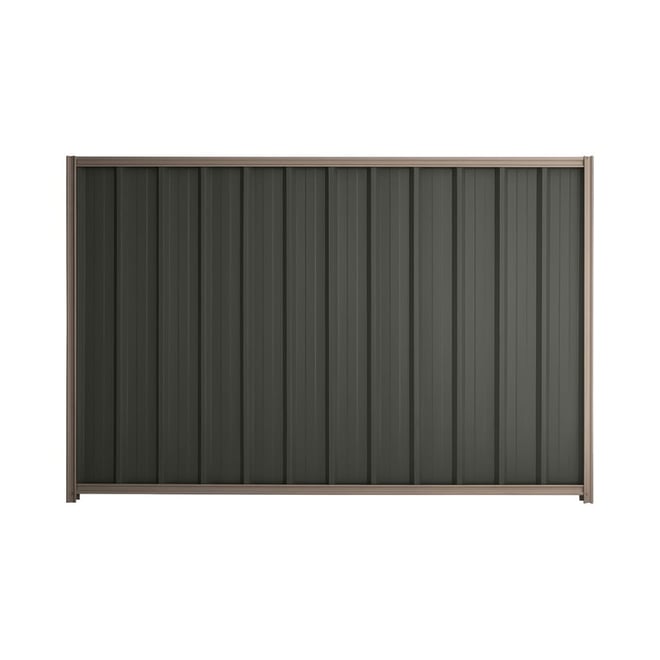 Good Neighbour® Superdek® 1800mm High Fence Panel Sheet: Slate Grey Post/Track: Marsh