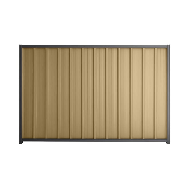 Good Neighbour® Superdek® 1800mm High Fence Panel Sheet: Wheat Post/Track: Granite