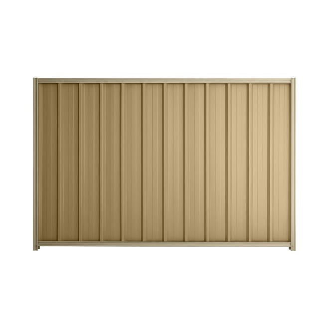 Good Neighbour® Superdek® 1800mm High Fence Panel Sheet: Wheat Post/Track: Merino