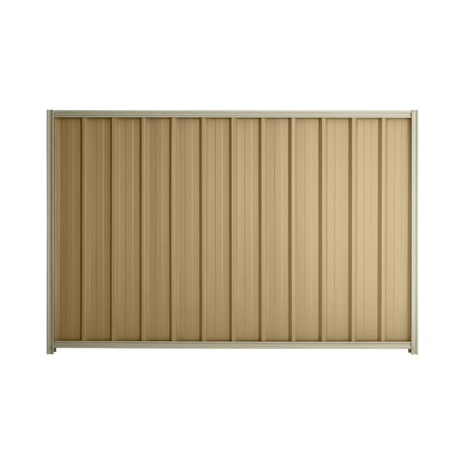 Good Neighbour® Superdek® 1800mm High Fence Panel Sheet: Wheat Post/Track: Moss Vale Sand