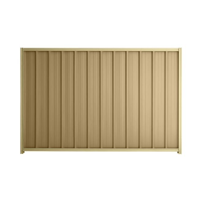 Good Neighbour® Superdek® 1800mm High Fence Panel Sheet: Wheat Post/Track: Primrose
