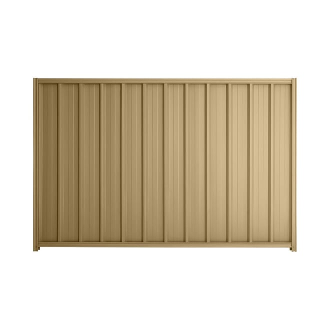 Good Neighbour® Superdek® 1800mm High Fence Panel Sheet: Wheat Post/Track: Wheat