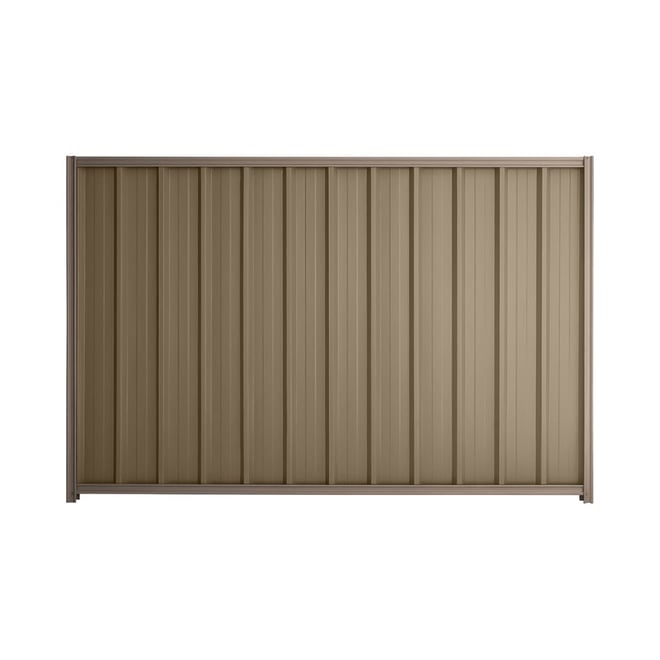 Good Neighbour® Superdek® 2100mm High Fence Panel Sheet: Beige Post/Track: Marsh