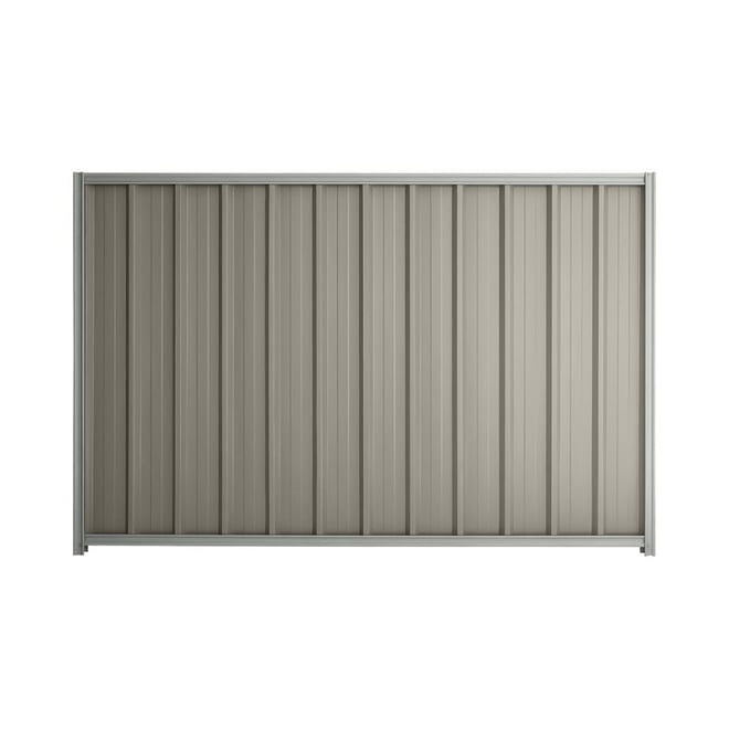 Good Neighbour® Superdek® 2100mm High Fence Panel Sheet: Birch Post/Track: Gull Grey