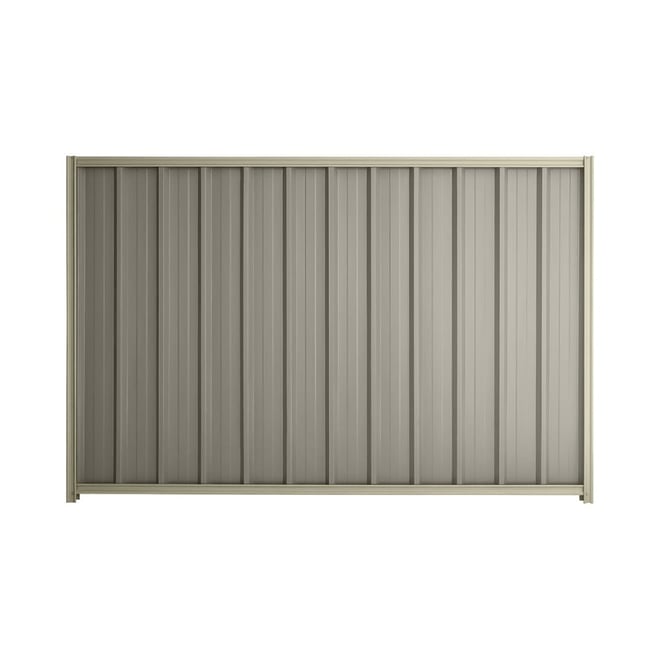 Good Neighbour® Superdek® 2100mm High Fence Panel Sheet: Birch Post/Track: Moss Vale Sand
