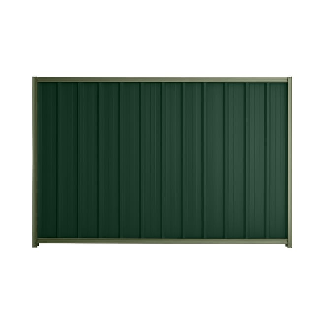 Good Neighbour® Superdek® 2100mm High Fence Panel Sheet: Caulfield Green Post/Track: Mist Green