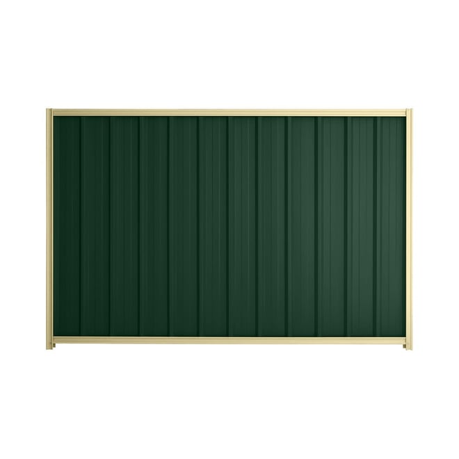 Good Neighbour® Superdek® 2100mm High Fence Panel Sheet: Caulfield Green Post/Track: Primrose