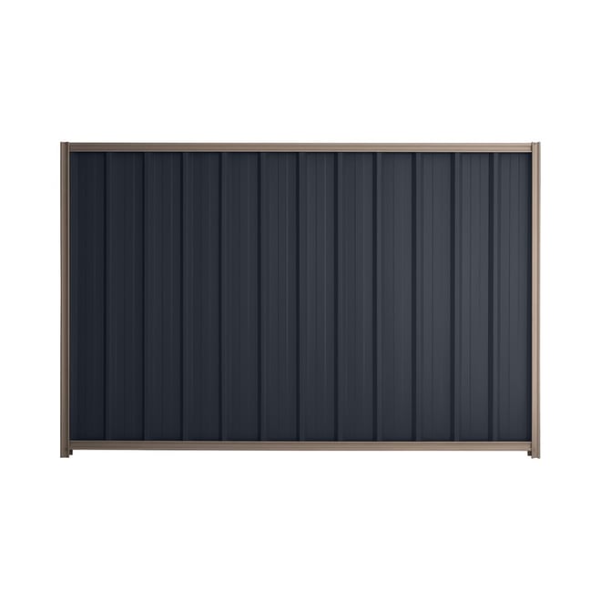 Good Neighbour® Superdek® 2100mm High Fence Panel Sheet: Dark Stone Post/Track: Marsh