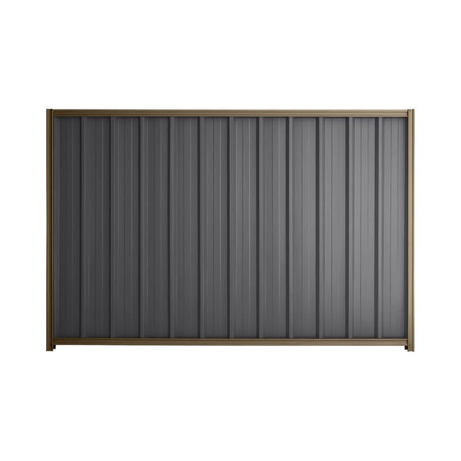 Good Neighbour® Superdek® 2100mm High Fence Panel Sheet: Granite Post/Track: Beige
