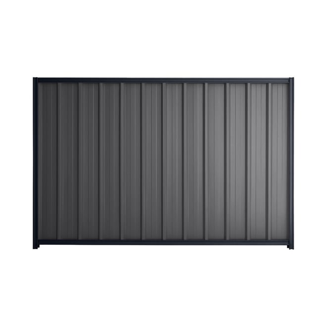 Good Neighbour® Superdek® 2100mm High Fence Panel Sheet: Granite Post/Track: Dark Stone