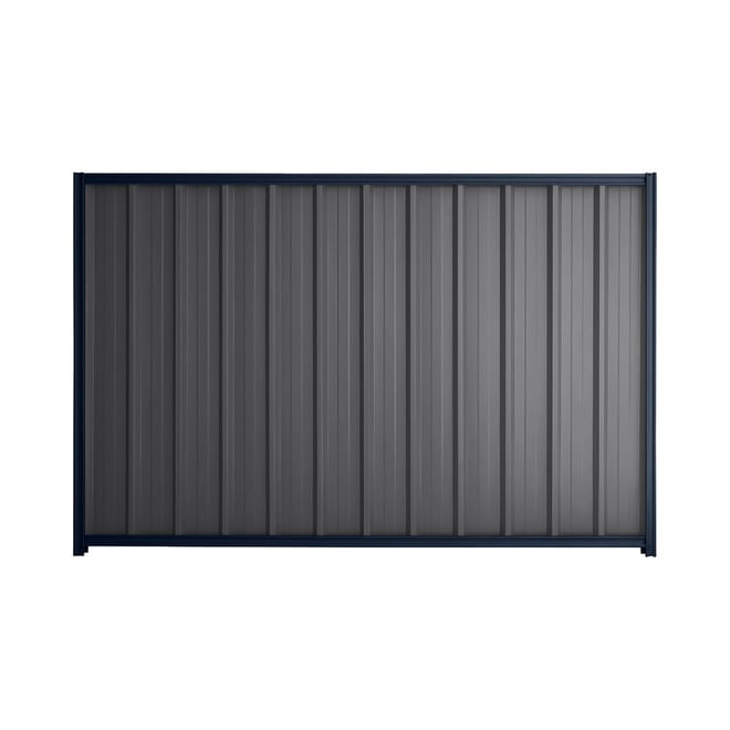 Good Neighbour® Superdek® 2100mm High Fence Panel Sheet: Granite Post/Track: Mountain Blue