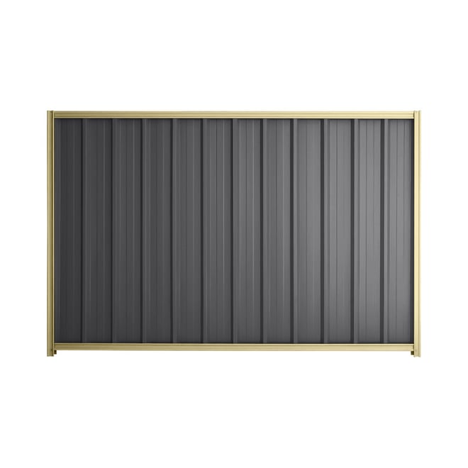 Good Neighbour® Superdek® 2100mm High Fence Panel Sheet: Granite Post/Track: Primrose