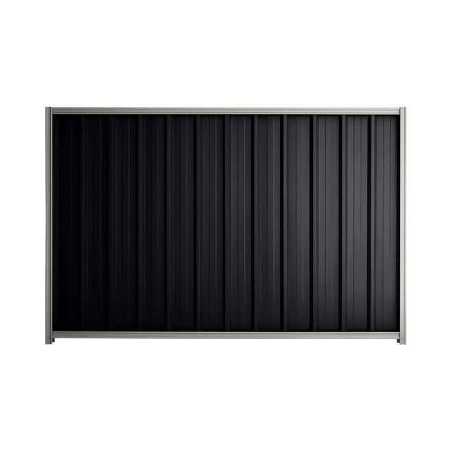 Good Neighbour® Superdek® 2100mm High Fence Panel Sheet: Gun Metal Grey Post/Track: Gull Grey