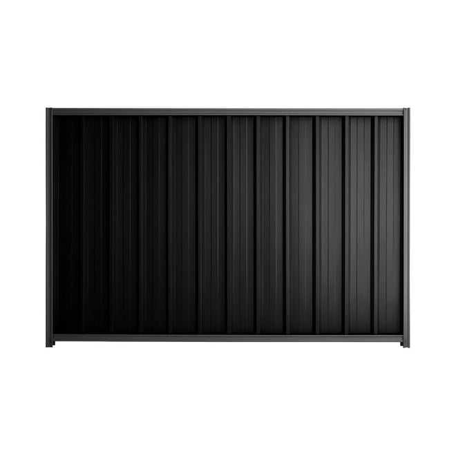Good Neighbour® Superdek® 2100mm High Fence Panel Sheet: Gun Metal Grey Post/Track: Granite