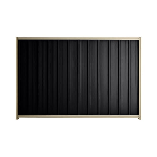 Good Neighbour® Superdek® 2100mm High Fence Panel Sheet: Gun Metal Grey Post/Track: Merino